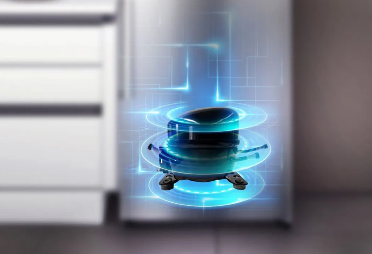 Απεικονίζεται ο συμπιεστής inverter.